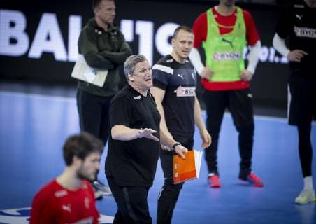 Landstraener Nikolaj Jacobsen under traeningen in Royal Arena onsdag of 9 january 2019 Copenhagen Denmark, detectedSourceLanguage  Copyright: Scanpix LiselottexSabroex cop101 spdk20190109-124629-L
