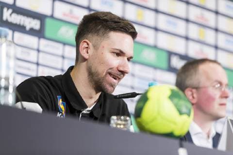National Player Fabian Wiede Media Event of the German National Team Handball IHF Handball World Championship 09 01 19 Berlin Berlin Germany AOK Bundeszentrale Copyright: xAgentur54Gradx xFelixxKoenigx