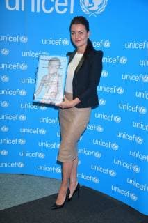 Agnieszka Radwanska becomes UNICEF Good Will Ambassador Agnieszka Radwanska becomes UNICEF Good Will Ambassador on January 09, 2019 in Warsaw, Poland.  EN_01356594_0019
