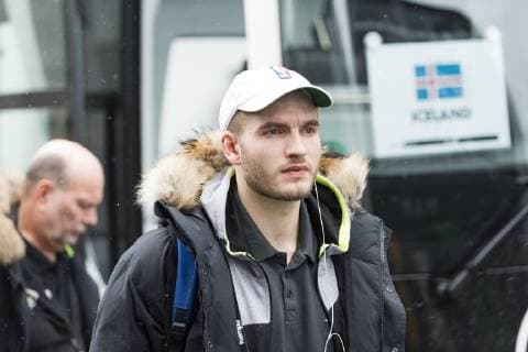 Handball WM GER DEN 19 Arrival of the Icelandic national handball team Hilton Park Hotel Munich 09 01 2019 Â