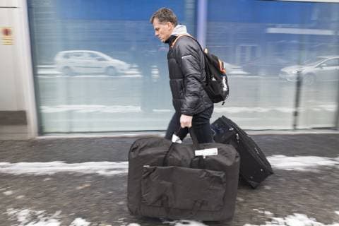 Handball WM GER DEN 19 Arrival of the Icelandic national handball team Hilton Park Hotel Munich 09 01 2019 Â