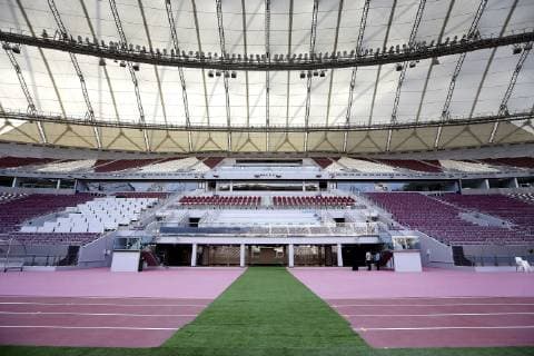 VIP stand in Khalifa International Stadium during the training camp of PSV Eindhoven at the Aspire Academy on January 09, 2019 in Doha, Qatar Dutch Eredivisie 2018 2019 xVIxVIxImagesx xJeroenxPutmansxIVx 13276404