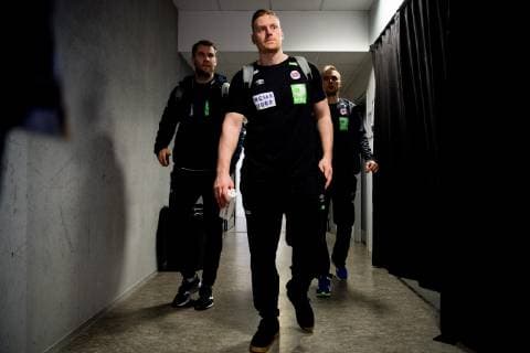 190110 Henrik Jakobsen of Norway with a scar in his forehead during a media event on January 10 2019 in Herning Photo Jon Olav Nesvold BILDBYR u0081N kod JE 160391, detectedSourceLanguage  Copyright: JONxOLAVxNESVOLD BB190110JE021