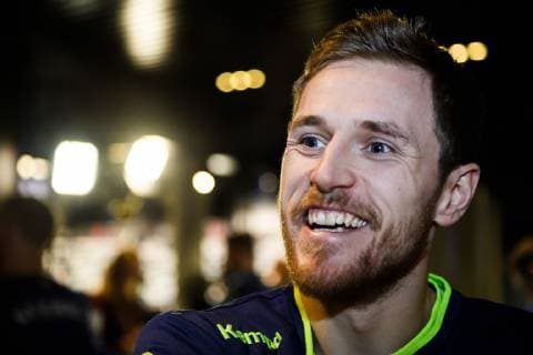190110 Albin Lagergren of Sweden during a press meeting and practice during the IHF World Handball Championship on January 10 2019 in Copenhagen Photo Ludvig Thunman BILDBYRAN kod LT 35572, detectedSourceLanguage  Copyright: LUDVIGxTHUNMAN BB190110LT001