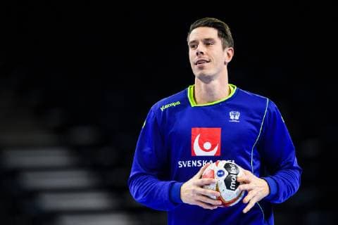 190110 Kim Andersson of Sweden during a press meeting and practice during the IHF World Handball Championship on January 10 2019 in Copenhagen Photo Ludvig Thunman BILDBYR u0081N kod LT 35572, detectedSourceLanguage  Copyright: LUDVIGxTHUNMAN BB190110LT004