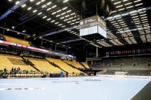 190110 General interior view of Jyske Bank Boxen during a training session on January 10 2019 in Herning Photo Jon Olav Nesvold BILDBYR u0081N kod JE 160390, detectedSourceLanguage  Copyright: JONxOLAVxNESVOLD BB190110JE083