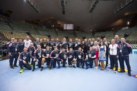 Handball WM GER DEN 19 Training Team Croatia Olympic Hall Munich 09 01 2019 Picture Â