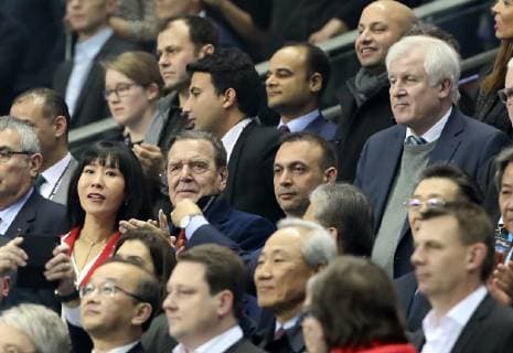 Former Chancellor Gerhard Schröder with his wife Bob Hanning Horst Seehofer at the Opening Ceremony Sports Handball World Championships Mens World Championship 2018 2019 10 01 2019 DHB GER Germany vs Korea