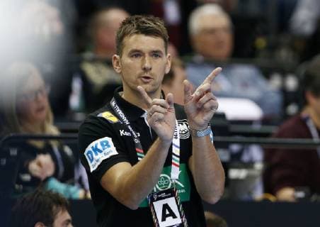 coach Christian Prokop showing gesticulating action upper body sport handball world championship men season 2018 2019 10 01 2019 DHB GER Germany vs Korea