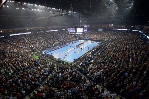 Handball Berlin 10 01 2019 World Championship 2019 Mens World Championship Group A Germany GER Korea KOR Mercedes Benz Arena Sports venue sold out