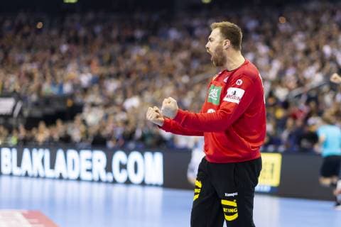 Torhueter Andreas Wolff Nr 33 Germany is happy after a parade Korea vs Germany preliminary round handball IHF Handball World Championship 10 01 19 Berlin Berlin Germany Mercedes Benz Arena Copyright: xAgentur54Gradx xFelixxKoenigx