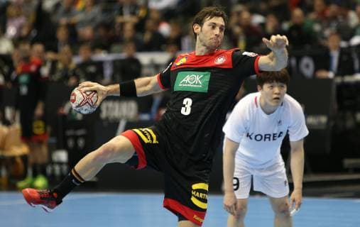 Uwe Gensheimer Germany at the opening match Korea vs. Germany of the Handball World Championship 2019 mens 10 01 2019 in the Mercedes Benz Arena in Berlin Handball World Championship 2019 Group A Korea vs Germany