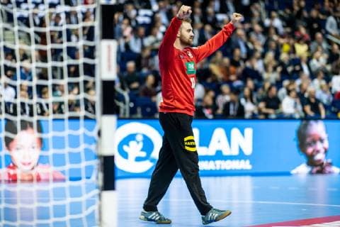 Germany vs. Korea Handball World Championship 2019 10 01 2019 Goalkeeper Andreas Wolff GER 33 at the match between Germany and Korea at the Handball World Championship in Berlin on 10 01 2019 Berlin BER Germany Mercedes Benz Arena