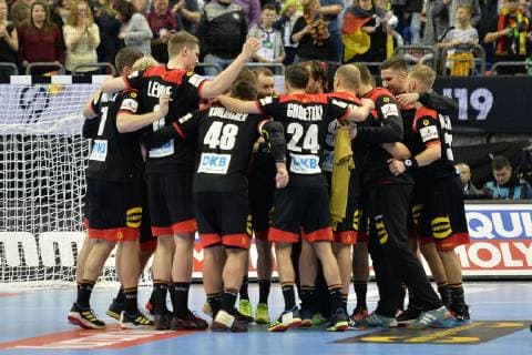 Handball Mens World Championship 2019 in Germany and Denmark Opening match Germany Korea Jubilation after the final whistle for the German team 10 01 19 Copyright: xMichaelxHundtx xMatthiasxKochx