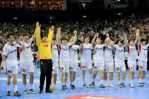 Germany Berlin Mercedes Benz Arena IHF Mens Handball World Championship Germany GER Korea Korean KOR final cheers
