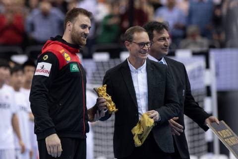 Handball WM Korea Germany on 10 01 2019 in the Mercedes Benz Arena in Berlin Man of the Match for Andreas WOLFF Germany xMNx