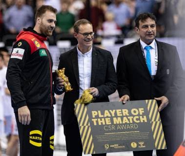 Handball WM Korea Germany on 10 01 2019 in the Mercedes Benz Arena in Berlin Man of the Match for Andreas WOLFF Germany xMNx
