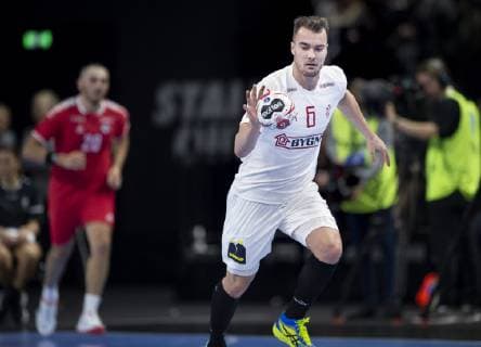 Casper U Mortensen of Denmark during the men s IHF Handball World Championship match in Group C between Denmark Chile in Copenhagen Denmark on Thursday Jan 10 2019 Copenhagen Denmark, detectedSourceLanguage  Copyright: Scanpix LiselottexSabroex COP101 spdk20190110-210008-L