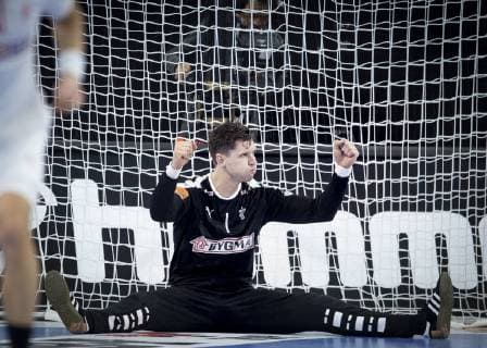 Niklas Landin of Denmark during the men s IHF Handball World Championship match in Group C between Denmark Chile in Copenhagen Denmark on Thursday Jan 10 2019 Copenhagen Denmark, detectedSourceLanguage  Copyright: Scanpix LiselottexSabroex COP101 spdk20190110-210451-L