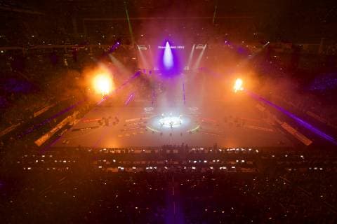 Handball Berlin 10 01 2019 World Championships 2019 Mens World Championships Group A Germany GER Korea KOR Opening Ceremony Mercedes Benz Arena Sports Venue