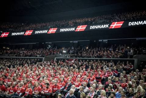People during the men s IHF Handball World Championship Group C match against Chile in Copenhagen Denmark on Thursday Jan 10 2019 Copenhagen Denmark, detectedSourceLanguage  Copyright: RitzauxScanpix MadsxClausxRasmussenx COP115 spdk20190110-211759-L
