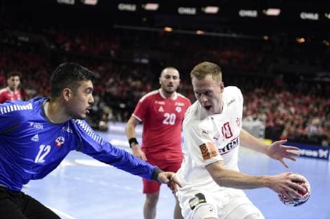 Men s IHF Handball World Championship Group C match between Denmark and Chile in Copenhagen Denmark on Thursday Jan 10 2019 Copenhagen, detectedSourceLanguage  Copyright: MadsxClausxRasmussenx COP101 spdk20190110-213101-L