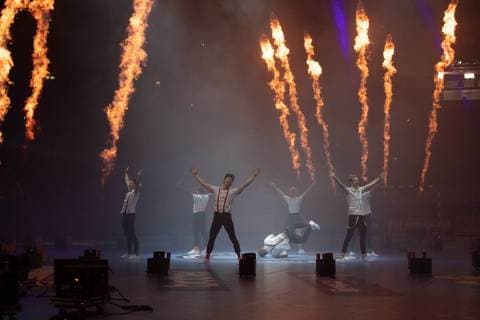 Handball WM Korea Germany on 10 01 2019 in the Mercedes Benz Arena in Berlin Show for the Opening Ceremony xMNx