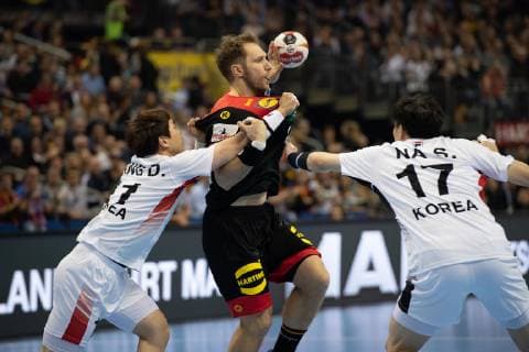 Handball WM Korea Germany 10 01 2019 at the Mercedes Benz Arena in Berlin Steffen WEINHOLD Germany xMNx