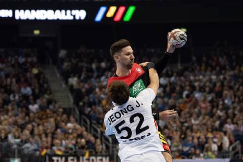 Handball WM Korea Germany on 10 01 2019 in the Mercedes Benz Arena in Berlin Fabian WIEDE Germany xMNx