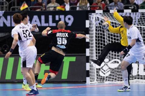 Handball WM Korea Germany on 10 01 2019 in the Mercedes Benz Arena in Berlin Paul DRUX Germany xMNx