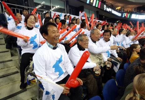 GER Handball WM 2019 Germany vs Korea 10 01 2019 Mercedes Benz Arena Berlin GER Handball WM 2019 Germany vs Korea in the picture Korean Fan Bloc nordphotox xEngler nph00076