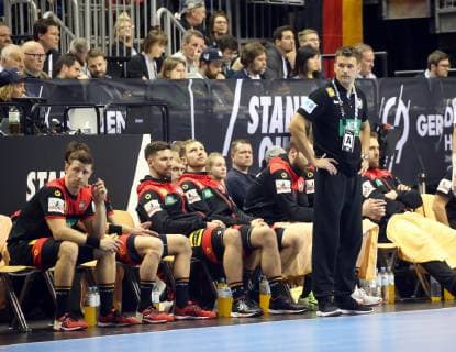 GER Handball WM 2019 Germany vs Korea 10 01 2019 Mercedes Benz Arena Berlin GER Handball WM 2019 Germany vs Korea in picture head coach head coach Christian Prokop GER player bank nordphotox xEngler nph00076