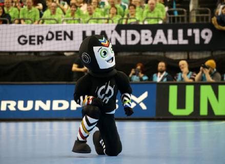 GER Handball WM 2019 Germany vs. Korea 10 01 2019 Mercedes Benz Arena Berlin GER Handball WM 2019 Germany vs. Korea in picture Mascot nordphotox xEngler nph00076