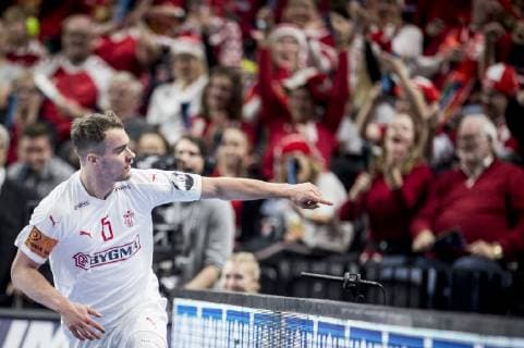 Casper U Mortensen of Denmark during the men s IHF Handball World Championship Group C match against Chile in Copenhagen Denmark on Thursday Jan 10 2019 Copenhagen Denmark, detectedSourceLanguage  Copyright: RitzauxScanpix MadsxClausxRasmussenx Cop101 spdk20190110-221213-L