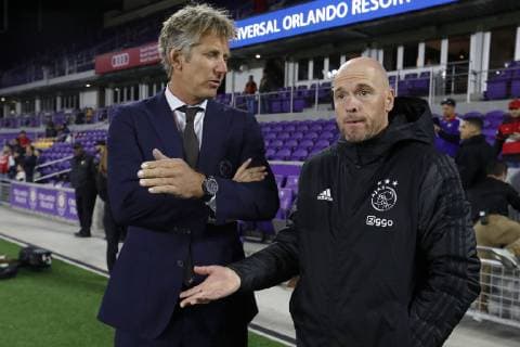 (L-R) Ajax general director Edwin van der Sar, Ajax coach Erik ten Hag during the Florida Cup 2019 match between Ajax Amsterdam v Clube de Regatas do Flamengo at Orlando City Stadium on January 10, 2019 in Orlando, United States Florida Cup 2019 2018 2019 xVIxVIxImagesx xMauricexvanxSteenxIVx 13289954