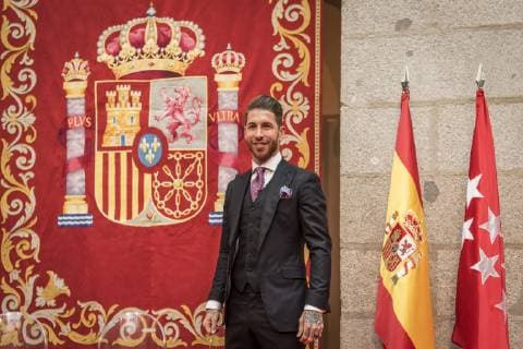 Verleihung des spanischen Sportpreises in Madrid Entrega de los premios 7 Estrellas de la Comunidad de Madrid. En la imagen, Sergio Ramos. 7 Estrellas Comunidad de Madrid awards. In this picture, Sergio Ramos. 