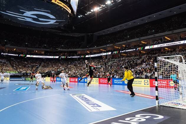Handball Berlin 10 01 2019 World Championship 2019 Mens World Championship Group A Germany GER Korea KOR Mercedes Benz Arena Sports venue