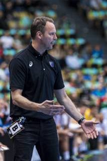 Munich Germany 11 January 2019 World Cup 2019 Men Group B Japan vs Macedonia Coach Dagur Sigurdsson Japan Munich Olympic Hall Bayern Germany