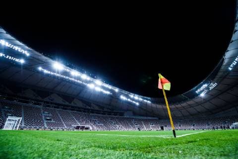 190111 Khalifa International Stadium ahead of the International Friendly Länderspiel football match between Sweden and Iceland on January 11, 2019 in Doha. Photo: Niklas Larsson BILDBYRN kod NL 44174 *** 190111 Khalifa International Stadium ahead of the international friendly football match between Sweden and Iceland on January 11 2019 in Doha Photo Niklas Larsson BILDBYR u0081N kod NL 44174, detectedSourceLanguage  Copyright: NIKLASxLARSSON BB190111NL004