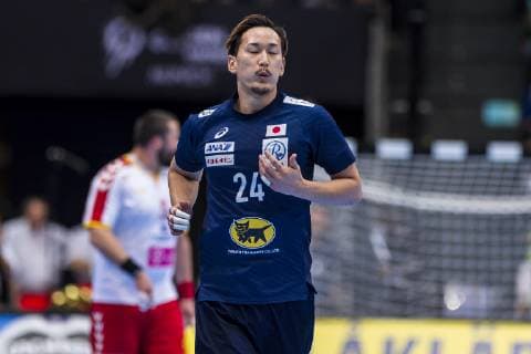 Munich Germany 11 January 2019 World Cup 2019 Men Group B Japan vs Macedonia Hiroki Shida Japan Munich Olympic Hall Bayern Germany