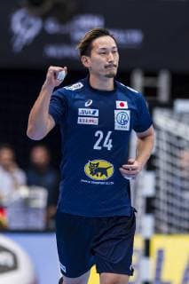 Munich Germany 11 January 2019 World Cup 2019 Men Group B Japan vs Macedonia Hiroki Shida Japan Munich Olympic Hall Bayern Germany