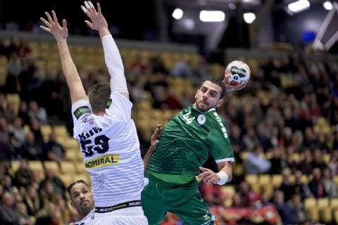 Handball WM, Saudi-Arabien - Österreich Alsalem Mahdi (44) of Saudi Arabia during the men s IHF Handball World Championship WM Weltmeisterschaft Group C match 8 between Saudi Arabia and Austria in Herning Denmark on Friday Jan 11 2019 Herning Denmark, Denmark 
