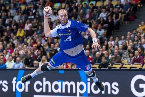 Munich Germany 11 January 2019 World Cup 2019 Men Group B Island vs Croatia Arnar Arnarsson Island Munich Olympic Hall Bayern Germany
