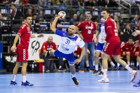 Timur Dibirov No 31 Russia Serbia vs Russia Preliminary Round Handball IHF Handball World Championship 11 01 19 Berlin Berlin Germany Mercedes Benz Arena Copyright: xAgentur54Gradx xFelixxKoenigx