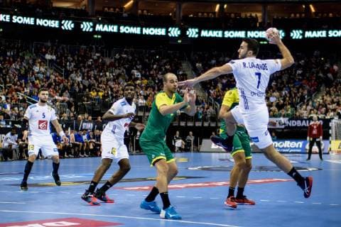 Germany vs Korea Handball World Championship 2019 10 01 2019 Romain Lagarde FRA 7 at the match between Brazil and France at the Handball World Championship in Berlin on 11 01 2019 Berlin BER Germany Mercedes Benz Arena