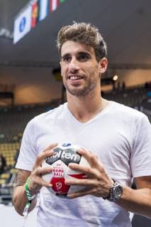 Munich Germany 11 January 2019 World Cup 2019 Men Group B Bahrain vs Spain Javi Martinez FC Bayern Munich with Handball Munich Olympic Hall Bayern Germany