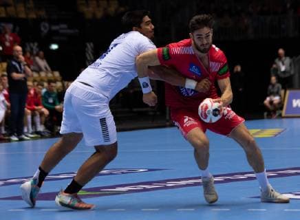 Handball WM Austria Chile on 12 01 2019 at the Jyske Bank Boxen in Herning Boris ZIVKOVIC Austria xMNx