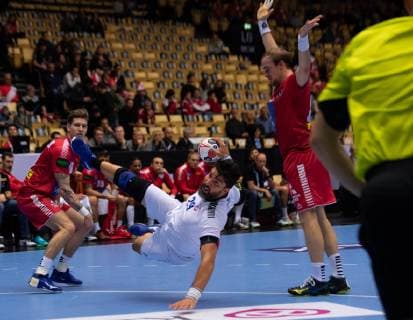Handball WM Austria Chile on 12 01 2019 at the Jyske Bank Boxen in Herning Marco Oneto Chile xMNx