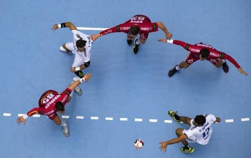 Sport Bilder des Tages Handball WM, Österreich - Chile DK: 20190112, Herning, Danmark: 2019 IHF Verdensmesterskabet i handbold i Tyskland Danmark i Jyske Bank Boxen, Herning: ¯strig-Chile. Foto: Lars M¿ller UK: 20190112, Herning, Denmark: 2019 IHF Handball World Championship WM Weltmeisterschaft in Germany and Denmark. Jyske Bank Boxen, Herning. Austria-Chile. 