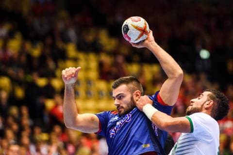 190112 Eivind Tangen of Norway during the IHF World Handball Championship match between Norway and Saudi Arabia on January 12 2019 in Herning Photo Jon Olav Nesvold BILDBYR u0081N kod JE 160396, detectedSourceLanguage  Copyright: JONxOLAVxNESVOLD BB190112JE064